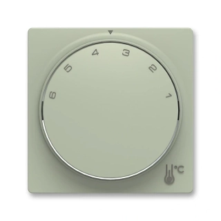 Kryt termostatu s otočným ovladačem, 3292T-A00300 243, ABB, Zoni®, olivová
