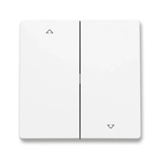 Kryt spínače žaluziového, 3559T-A00662 240, ABB, Zoni®, matná bílá