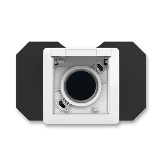 Zásuvka centrálního vysávání, 5530T-C67107 500, ABB, Zoni®, bílá