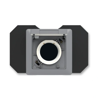 Zásuvka centrálního vysávání, 5530T-C67107 141, ABB, Zoni®, šedá / bílá