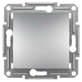 Asfora - Přepínač křížový řazení 7, bezšroubový, aluminium, EPH0500161 