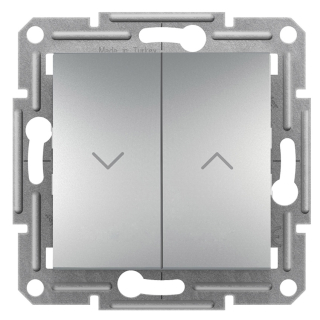 Asfora - Žaluziový tlačítkový ovládač bezšroubový, aluminium, EPH1300161
