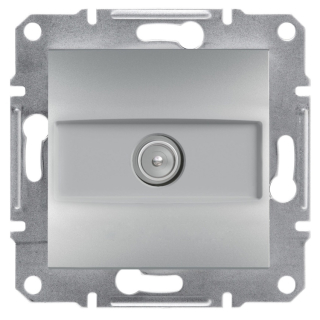 Asfora - Zásuvka TV, koncová, aluminium, EPH3200161