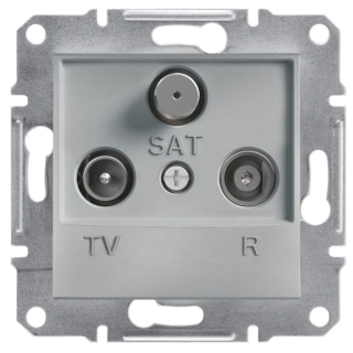 Asfora - Zásuvka TV-R-SAT, koncová, aluminium, EPH3500161