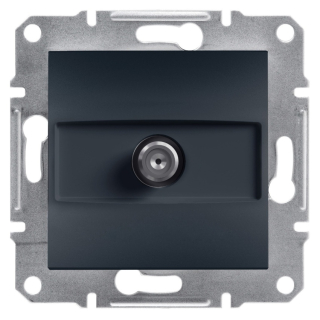 Asfora - Zásuvka SAT, koncová, antracit, EPH3700171