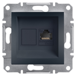 Asfora - Zásuvka datová RJ45, kat.5e STP, antracit, EPH5000171