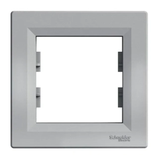 Asfora - Krycí rámeček jednonásobný, aluminium, EPH5800161