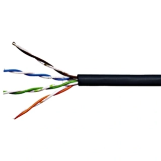 Datový kabel SXKD-5E-FTP-PE, venkovní, černý, Solarix - smotek 15m - 1 ks skladem