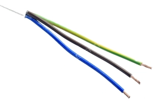 Kabel CYSY 3G4,0 H05VV-F, NKT - smotek 2m - 1 ks skladem