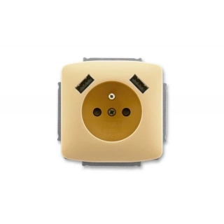 ZASUVKA CLON.+2XUSB NABI.5569A-A22357 C - 2 ks skladem