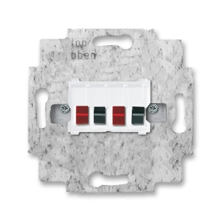 Zásuvka reproduktorová stereofonní, 2CKA000230A0403, ABB, bílá
