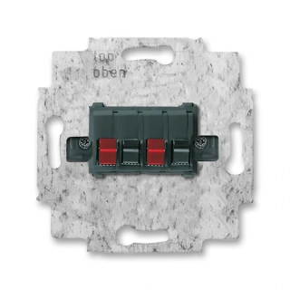 Zásuvka reproduktorová stereofonní, 2CKA000230A0404, ABB, černá
